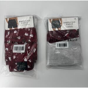 Lot of 2 - American Eagle satin boxer shorts & Ultra soft pocket boxer size XL